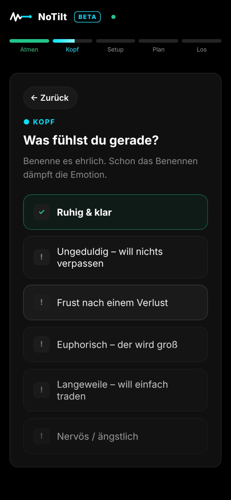 Kopf-Check: Was fühlst du gerade?